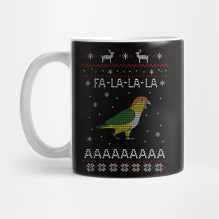 FA LA LA Ugly Christmas White bellied Caique Mug